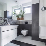Dewstop 80-110 CFM Easy Install Bathroom/Bath Exhaust Fan with Adjustable LED Light & Humidity Sensing