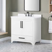 OVE Decors Adrian Vanity with Quartz Top in White