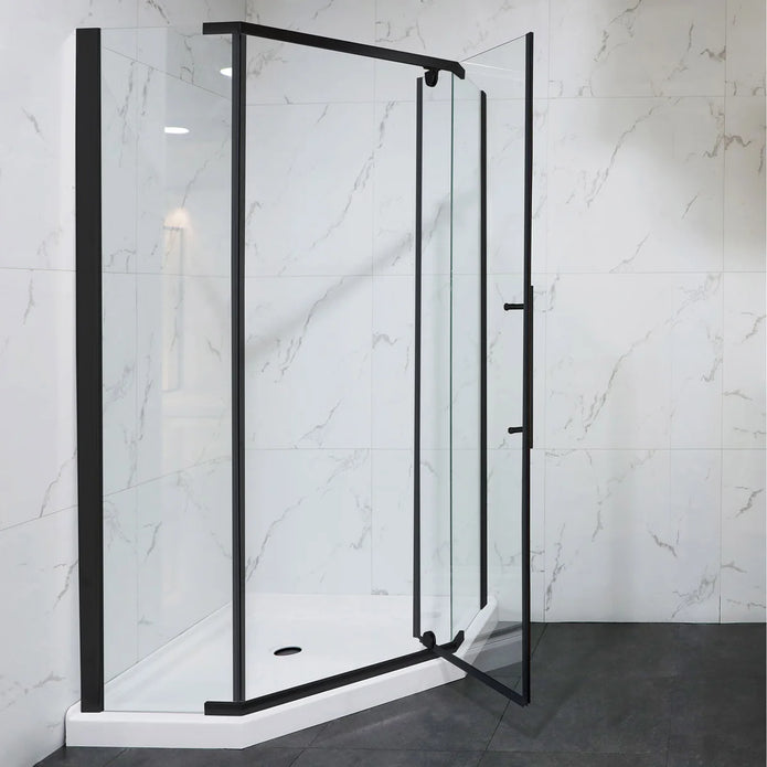 Jade Riley Neo-Angle Corner Shower Enclosure with Base