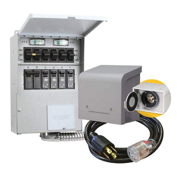 Reliance Controls 30 A 7500 W 6-circuit Indoor Transfer Switch Kit