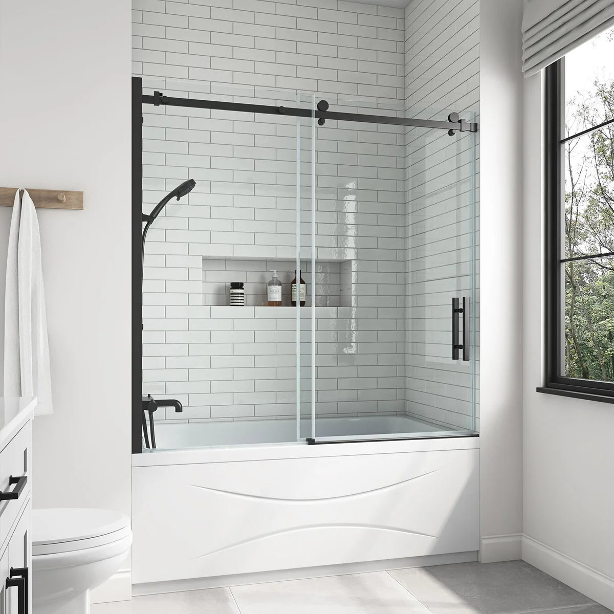 OVE Decors Kelsey 60 in. Sliding Bathtub Door