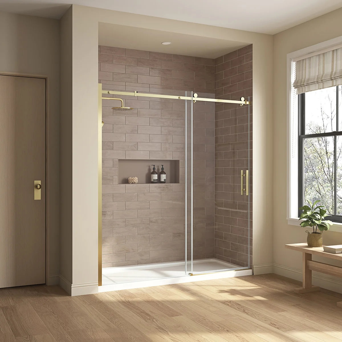 OVE Decors Kelsey 72 in. Sliding Glass Shower Door with Hardware