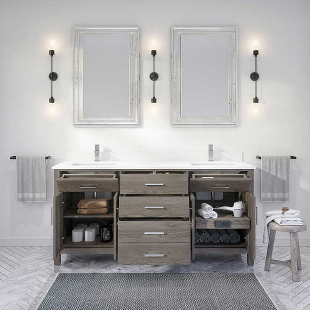 Studio Bathe Katie 72 in. Vanity with Power Bar