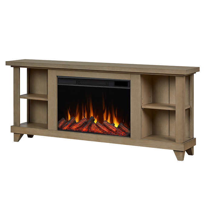 Real Flame Penrose 147.3 cm (58 in.) Slim Media Console Fireplace