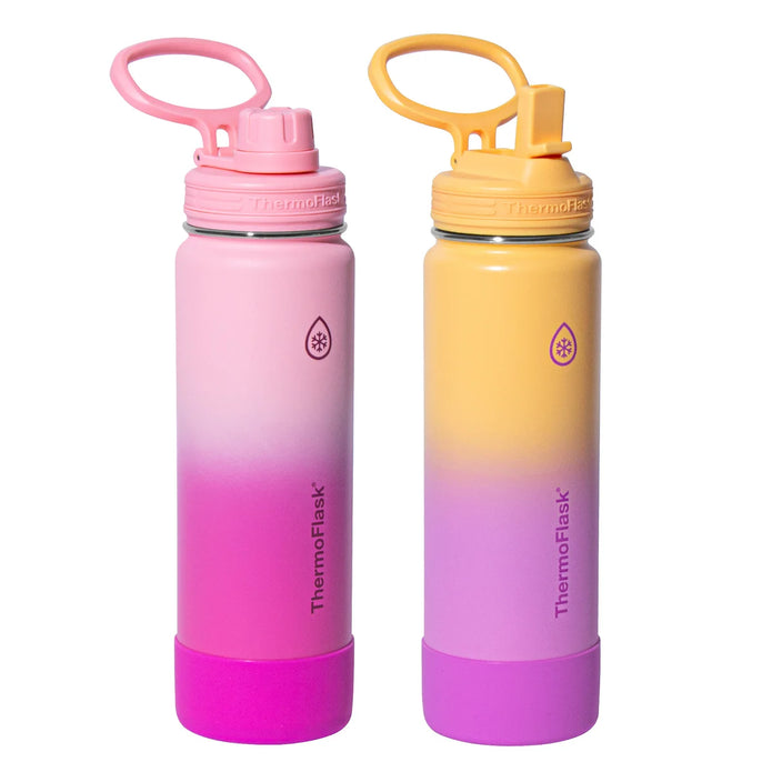 Thermoflask 710 mL (24 oz.) Stainless Steel Bottle, 2-pack