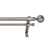 Versailles Imperial Ball Finial Double Curtain Rod Set