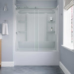 Delta EverEdge 59 in. × 60 in. Frameless Sliding Bathtub Door in Chrome
