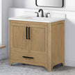 OVE Decors Adrian Vanity with Quartz Top in Brown