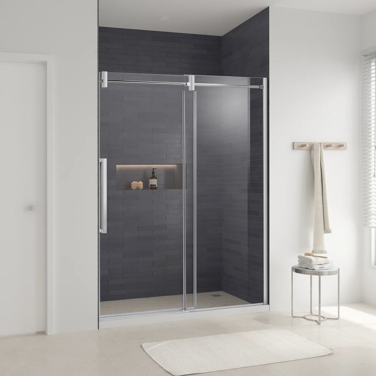 OVE Decors Dayton Frameless Glass Alcove Shower Door