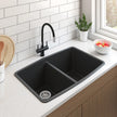 Appollo Vivienne 33 in. Double Bowl Granite Kitchen Sink