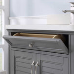 Northridge Home Augusta 30 in. Louvered Reversible Door Bathroom Vanity