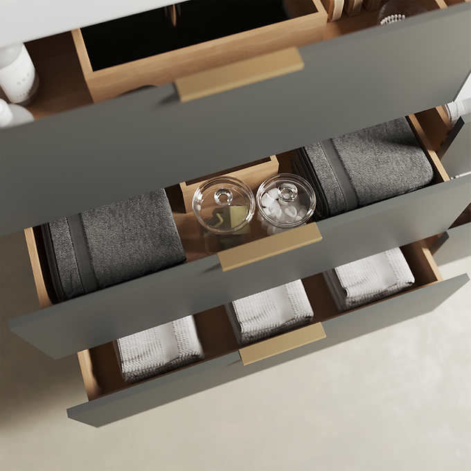 Forestmade Haldon 60 in. Double Vanity With Quartz Counter Top