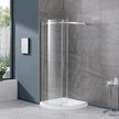 OVE Decors Aria Round Corner Shower Enclosure with Base