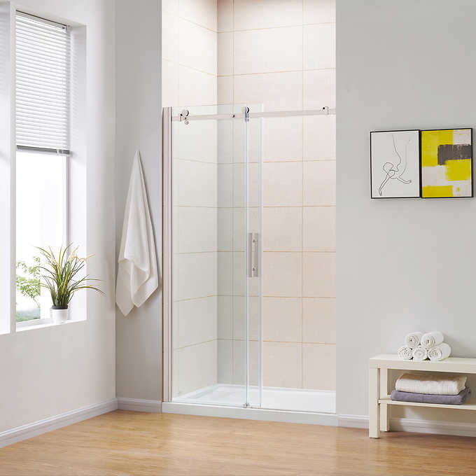 OVE Decors Kelsey 48 in. Sliding Glass Shower Door with Hardware