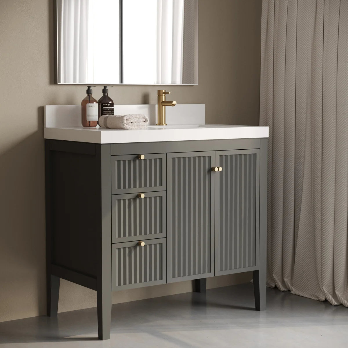 Forestmade Davos Bathroom Vanity in Grey
