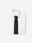 Slim-Fit Solid Supima (R) Cotton Twill Dress Shirt