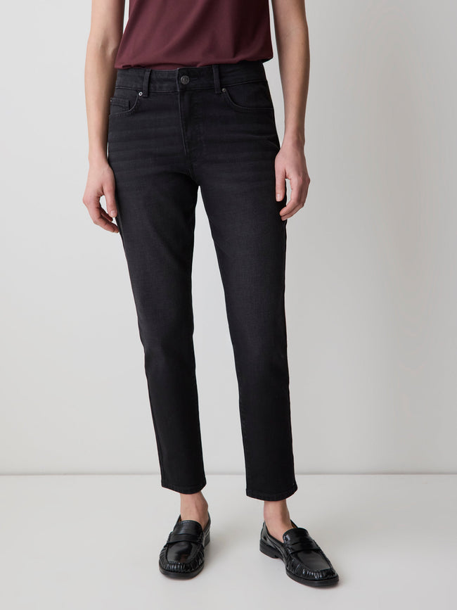 Grey Mid-Rise Skinny Jeans