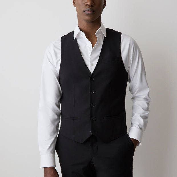 Wool-Blend Suiting Vest