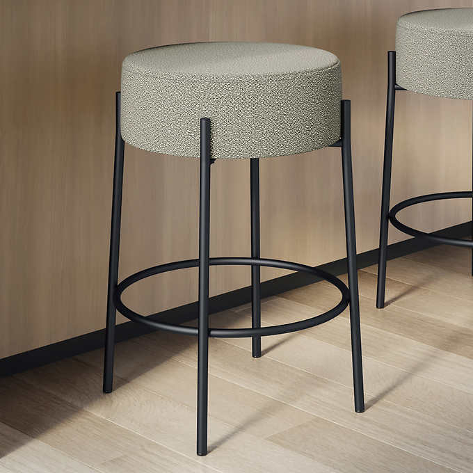 Amisco Clovis Fabric Counter Stool