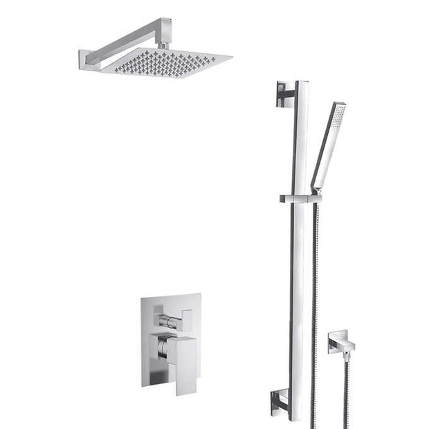 Akuaplus Irene Pressure Balance Shower Post with Rainfall Shower Head