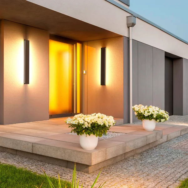 Atomi Smart Wi-Fi Sollers Outdoor 40 in. Wall Sconce