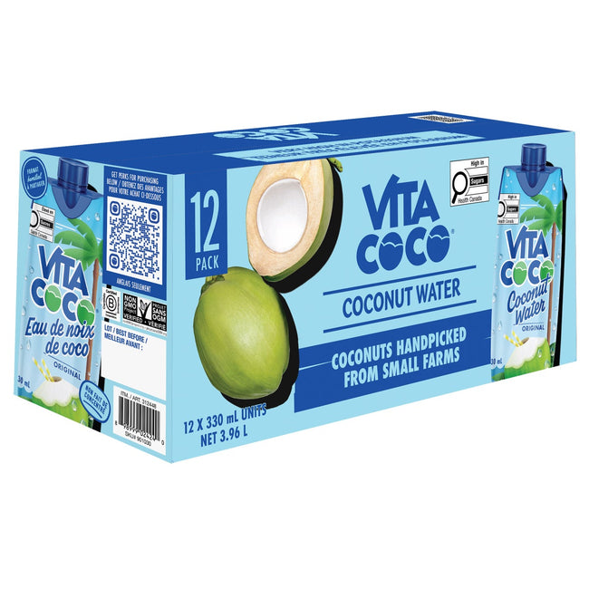 Vita Coco, Pure Coconut Water, 12 × 330 mL