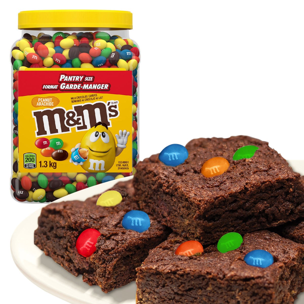 M&M’s Peanut Chocolate Candy, 1.3 kg