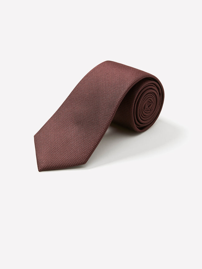 Solid Regular Textured Tie