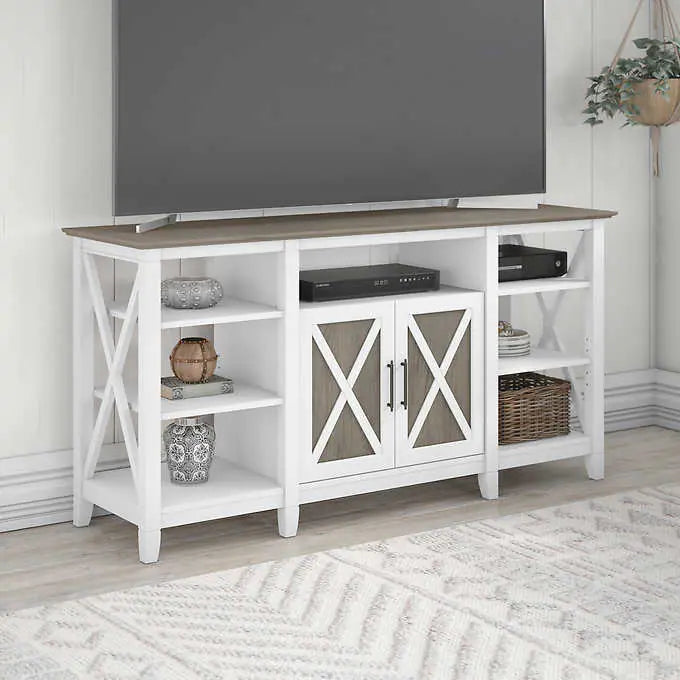 Bush Key West Contemporary Tall TV Stand
