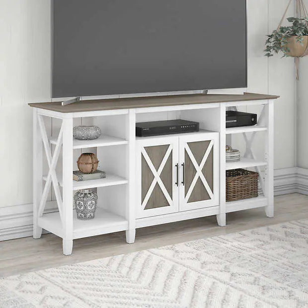 Bush Key West Contemporary Tall TV Stand