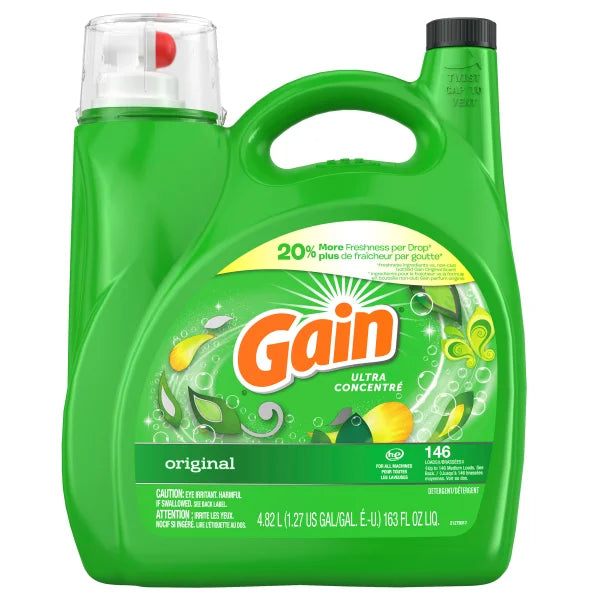 Gain Liquid Laundry Detergent, 4.82 L
