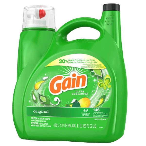 Gain Liquid Laundry Detergent, 4.82 L