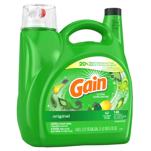 Gain Liquid Laundry Detergent, 4.82 L