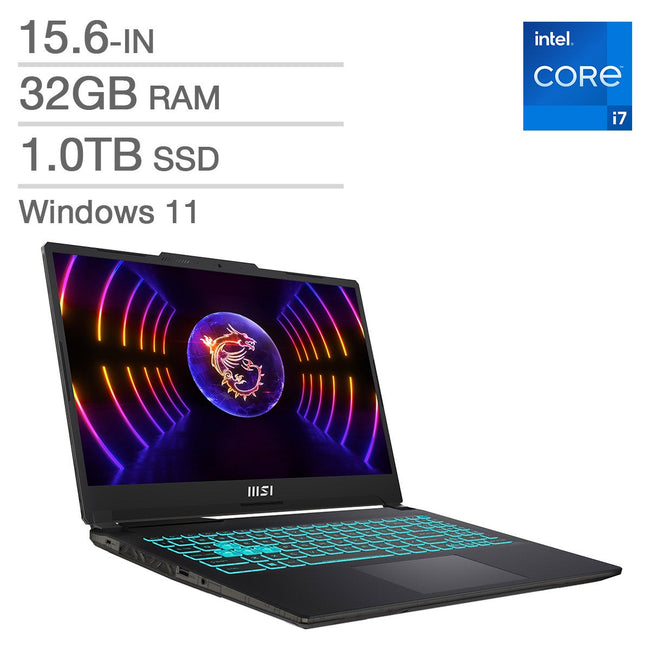 MSI Cyborg 15 A13V 15.6-in Gaming Laptop, Intel Core i7-13620H - 32GB RAM, 1TB SSD, 8GB NVIDIA GeForce RTX 4060