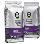 Ethical Bean Coffee Lush Medium Dark Roast Whole Bean Coffee, 2 x 907 g