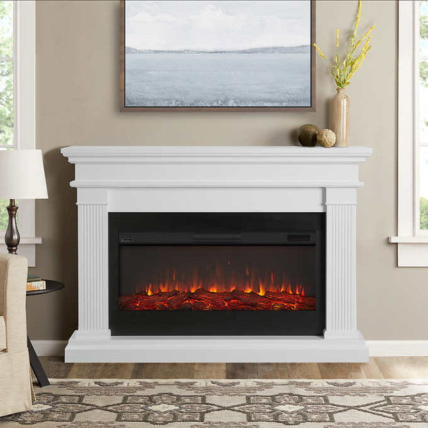 Real Flame Beau Mantel Electric Fireplace