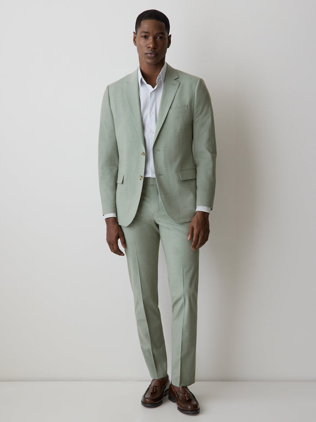 Slim-Fit Mint Suit Blazer