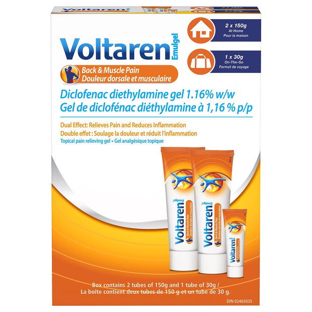 Voltaren Emugel Back & Muscle Pain 330g (2X150g + 30g)