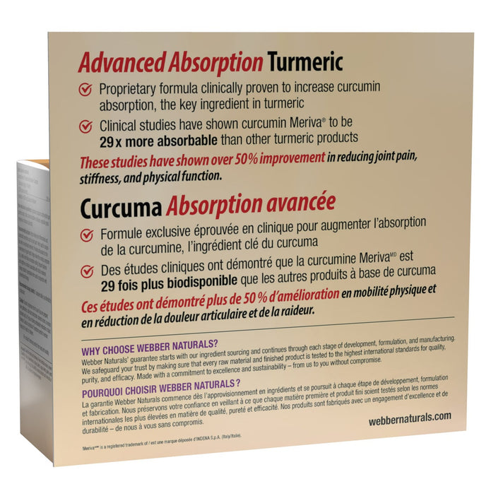 webber naturals Turmeric Advanced, 120 Capsules