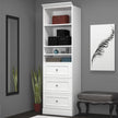 Bestar Organize It White Storage with Drawers
