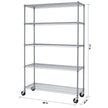 TRINITY 5-Tier NSF Outdoor Wire Shelving Rack