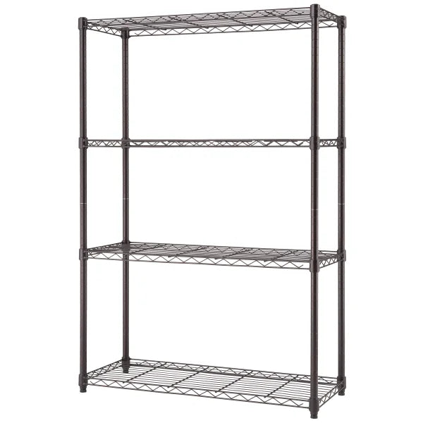 TRINITY 4-Tier Dark Bronze All Purpose Shelving Rack
