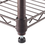 TRINITY 4-Tier Dark Bronze All Purpose Shelving Rack