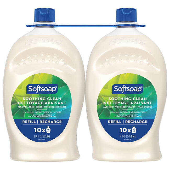 Softsoap Soothing Aloe Vera Liquid Moisturizing Hand Soap, 2 × 2.36 L