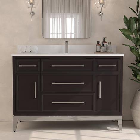 Forestmade Barrington 48 in. Single Vanity With Quartz Top