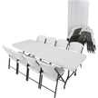 Lifetime 2.4 m (8 ft.) Table and Chair Combo - 4 Rectangular Tables and 32 Chairs