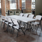 Lifetime 2.4 m (8 ft.) Table and Chair Combo - 4 Rectangular Tables and 32 Chairs