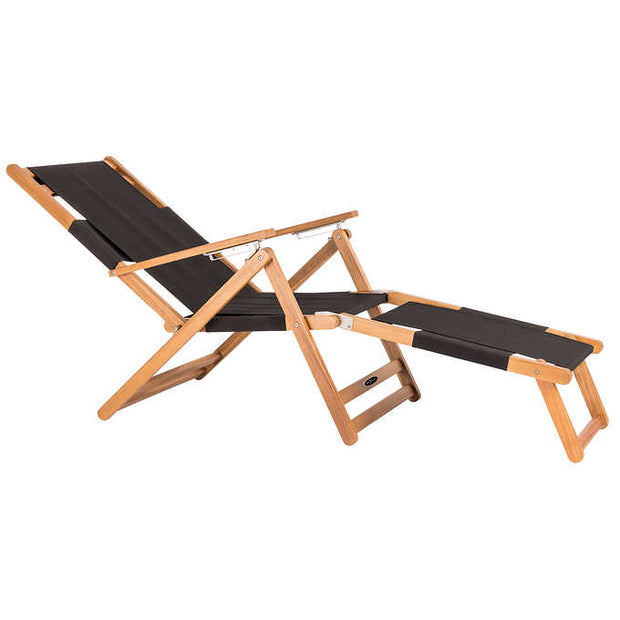 Patioflare Portable Lounge Chair with Leg Rest