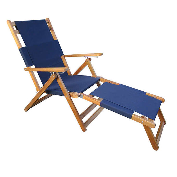 Patioflare Portable Lounge Chair with Leg Rest
