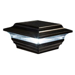 Classy Caps 4 x 4 Black Aluminum Imperial Solar Post Cap, 2-pack
